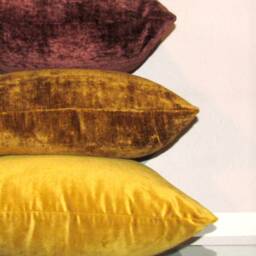 Made To Order Golden Velvet Luxury Cushion Cover, Hot Toddy - thumbnail 4