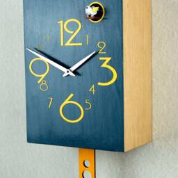 Blue Cuckoo Clock, Large Numbers & Small - thumbnail 3