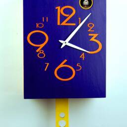 Blue Cuckoo Clock, Large Numbers & Small - thumbnail 2