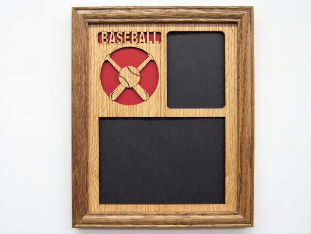 Baseball Picture Frame - 8x10 Holds 5x7 & 3x4 Photos - image 1