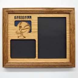 Baseball Picture Frame - 8x10 Holds 5x7 & 3x4 Photos - thumbnail 2