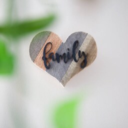 Mothers Day Gift, Family Sign, Wood Heart, Rustic Wall Decor, Farmhouse Kitchen Housewarming Love Country Decor - thumbnail 3