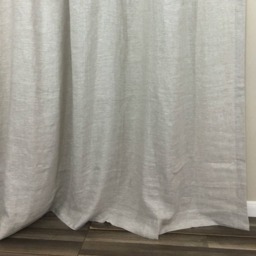 A Pair Of Natural Linen Flax Curtains, Custom Linen Extra Long Size - thumbnail 2
