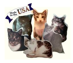 Huggable Custom Cat Photo Pillow, Mom Gift, Away At College Special Lover Lady Loss Bereavement Gift - thumbnail 1