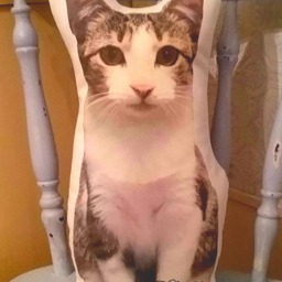 Huggable Custom Cat Photo Pillow, Mom Gift, Away At College Special Lover Lady Loss Bereavement Gift - thumbnail 2