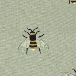 Bees Pale Green Cushion With Inner Pad, Sophie Allport Design - thumbnail 3