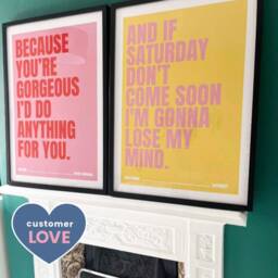 Custom Lyrics Wall Print, Song Poster, Create Own Indie Music Arctic Monkeys, Oasis, Home Bar, Kitchen Print - thumbnail 3