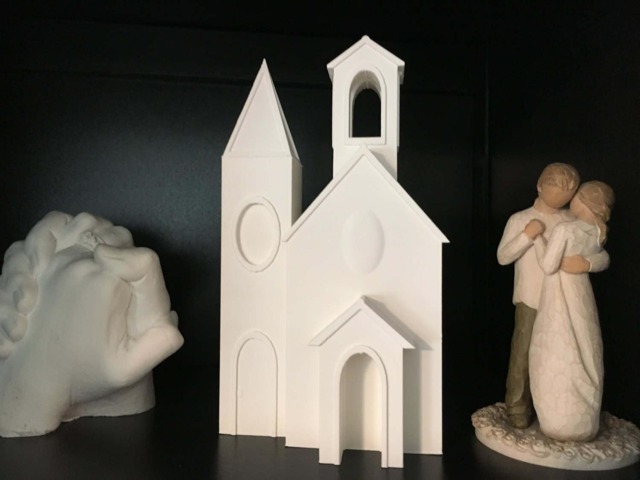 Church Model - Cake Topper Christmas Village - Made To Order