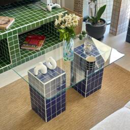 Tiled Glass Coffee Table, Lucent - thumbnail 2