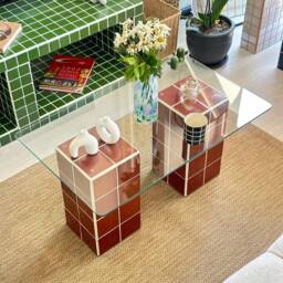 Tiled Glass Coffee Table, Lucent - thumbnail 3