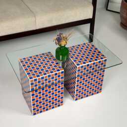 Tiled Glass Coffee Table, Lucent - thumbnail 4