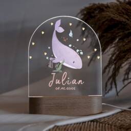 Cute Kawaii Whale Lamp For Bedroom Decor, Night Light With Dimmable, Birthday Gift Ideas Baby Toddler Children Girls - thumbnail 3