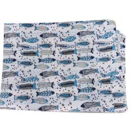 Indian Handmade Fish Printed Kantha Quilt Cotton Gudri Quilted Blanket Throw Multi Size Kantha Gudri - thumbnail 3