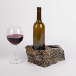Handmade Nero Picasso Marble Wine Bottle Holder - thumbnail 3