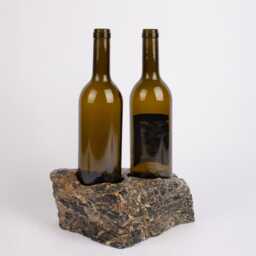 Handmade Nero Picasso Marble Wine Bottle Holder - thumbnail 2