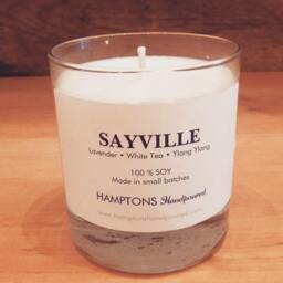 Sayville 8 Oz. Tumbler Lavender White Tea Ylang Hamptons Handpoured Signature Village Series 100% Soy Candle Hand Poured - thumbnail 1