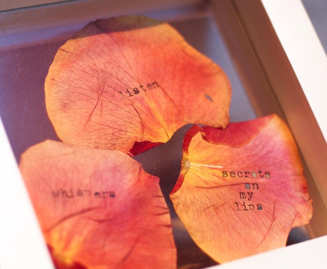 Personalized Typewriter Rose Petal - Poetry Gift For Mom - image 1
