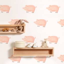 Pigs - Fabric Wall Decal Modern Farm Mej - thumbnail 1
