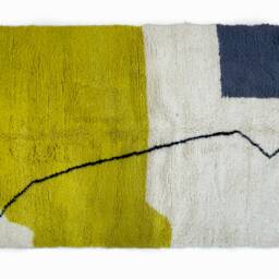 Custom Beni Ourain Rug Moroccan Woolen Carpet, Shaggy Area Rug - thumbnail 2
