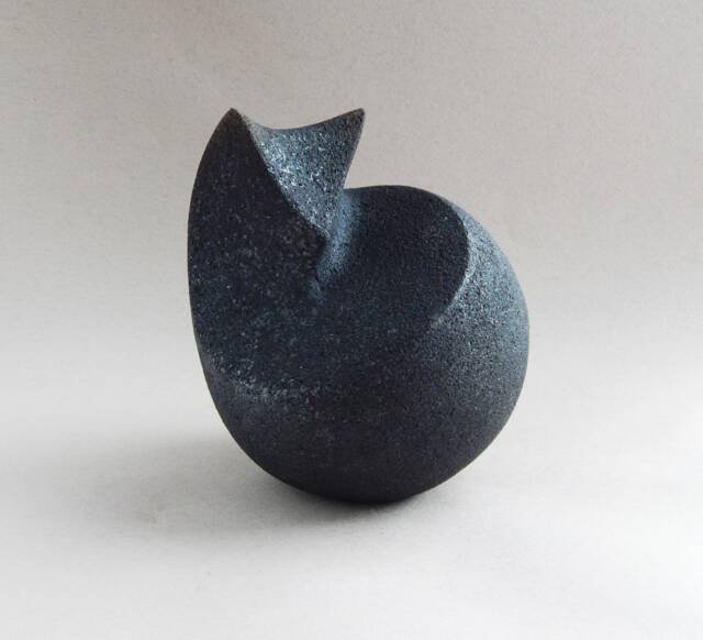 Ceramic Sculpture Of A Cat, Christmas Present, Original Gift, Collection Cats, Cat Figurine, Artd Collection, Raku Ceramics, Cat - image 1