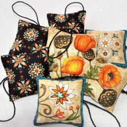 Small Scented Sachet With Ornaments, 1 Pc. 8 X cm, Floral Lavender Sachet, Turquoise, Easter Gift, Mother's Day Christmas Gift - thumbnail 4