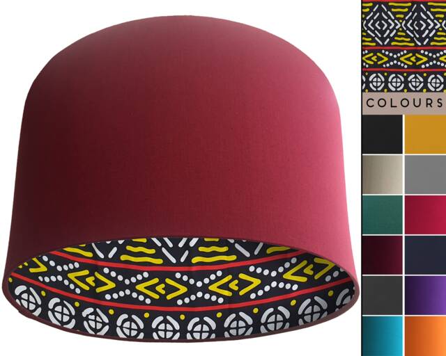 Bohemian Lampshade, Ceiling Light Shade, UK Handmade Table Lamp Boho Geometric Modern Home Interior - image 1