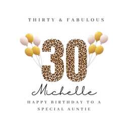 Auntie 30Th Birthday Candle Sticker Stickers Label Labels Aunties - thumbnail 4