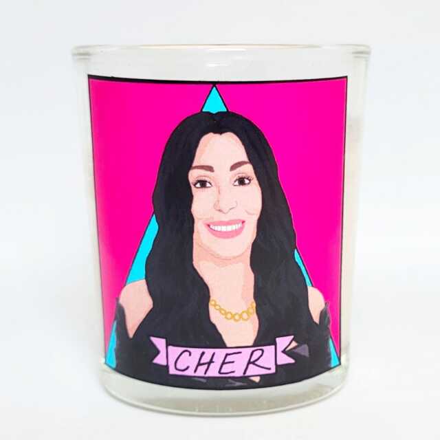 Cher Glass Votive Candle // Lgbtq Altar - image 1