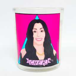 Cher Glass Votive Candle // Lgbtq Altar - thumbnail 1