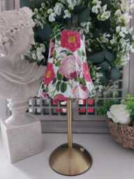 Cordless Touch Lamp. Decoupaged Rose Usb Rechargeable Table Lamp.hand Decorated.four Base Colours
