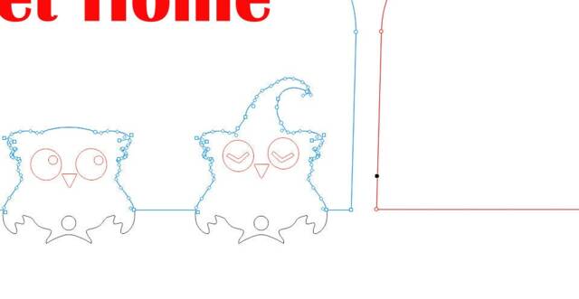 Owls Key Holder. Key Keeper Laser Cut Template. Cnc File. Vector Cnc. Laser Eps. File Svg. File Dxf. Dxf. Vector. Cnc - image 1