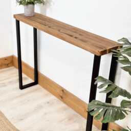 Ribeira // Simple Scandinavian Entryway Console Table With Metal Legs - thumbnail 3