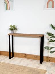 Ribeira // Simple Scandinavian Entryway Console Table With Metal Legs