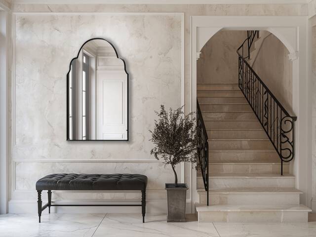 Arched Moroccan Mirror, Marrakesh Oriental Mirror - Add An Accent Charm To Any Room With Inspired Design - image 1