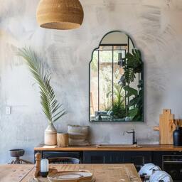 Arched Moroccan Mirror, Marrakesh Oriental Mirror - Add An Accent Charm To Any Room With Inspired Design - thumbnail 3