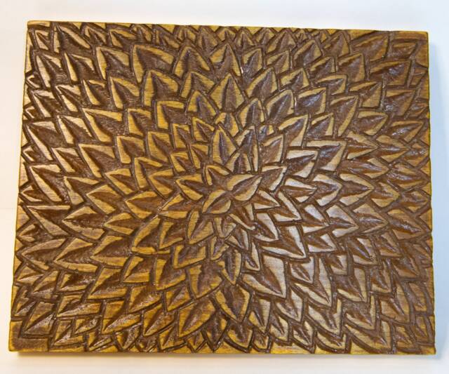 Carved Leaf Panel