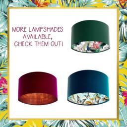 Terracotta Velvet Lampshade & Gold Lining, Handmade in The UK - thumbnail 3