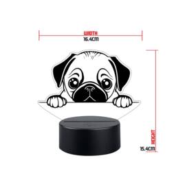 Personalised Pug Night Light Led Dog Puppy Light - thumbnail 2