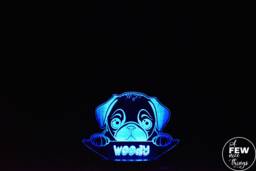 Personalised Pug Night Light Led Dog Puppy Light - thumbnail 1