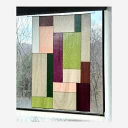 Pojagi Patchwork Curtain Linencotton, Korean Authentic Skills, Customizable Size/Color/Pattern - thumbnail 1