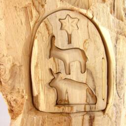 Nativity Set, Wooden Carved Nativity, Woodcarving - thumbnail 3