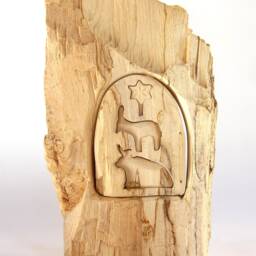 Nativity Set, Wooden Carved Nativity, Woodcarving - thumbnail 2