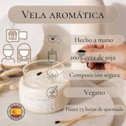Large Organic Soy Candle, Cherry Fragrance, Ideal For Wellness At Home - thumbnail 2