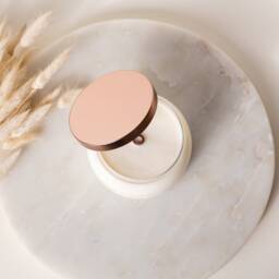Large Organic Soy Candle, Cherry Fragrance, Ideal For Wellness At Home - thumbnail 3
