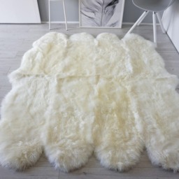 Genuine Australian Sheepskin Rug Creamy White Octo Wool Rug - thumbnail 3