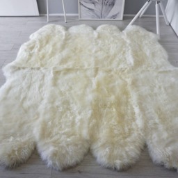 Genuine Australian Sheepskin Rug Creamy White Octo Wool Rug - thumbnail 4