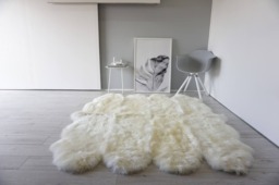 Genuine Australian Sheepskin Rug Creamy White Octo Wool Rug - thumbnail 1
