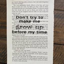 Little Women Book Quote Don't Try To Make Me Grow Up Before My Time - thumbnail 2