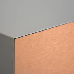 Floating Nightstand With Copper Drawer - thumbnail 2
