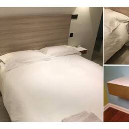 Floating Nightstand With Copper Drawer - thumbnail 3